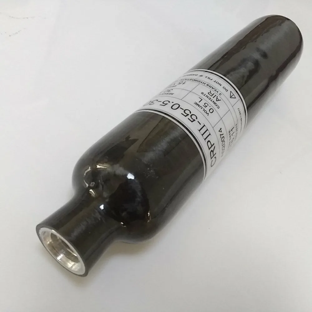 

AC3050 Black 500cc 30Mpa 4500psi small compressed air cylinder for paintball airsoft gun paintball tank Drop Shipping Acecare