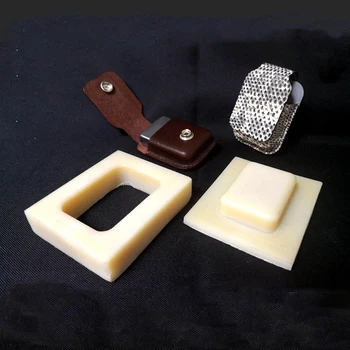 

DIY leather craft fire lighter plastic fixed modeling shape mold send with acylic template for free 75x53x25mm