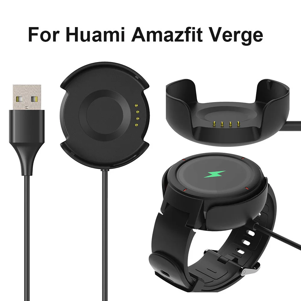 Amazfit Verge ремешок Смарт часы замена USB зарядные устройства зарядный док-кабель для Huami Amazfit Verge Carregador Smartwatch