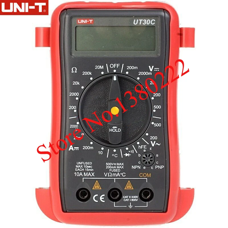 

UNI-T UT30C Palm-Size Digital Multimeters/Handheld digital multimeter AC DC Voltmeter Ammeter Resistance Tester