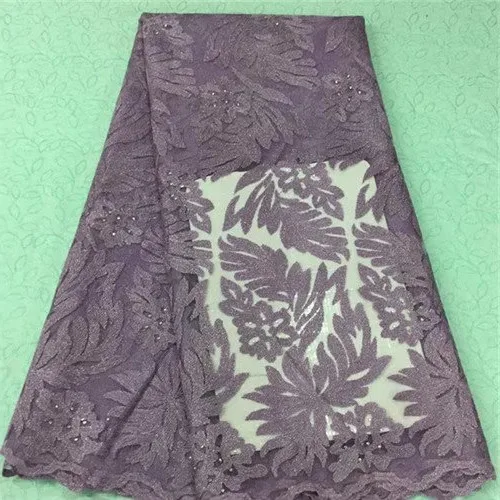 

New style fashion guipure lace fabric High Quality African tulle Lace Fabric for party dress 5 yards free shipping