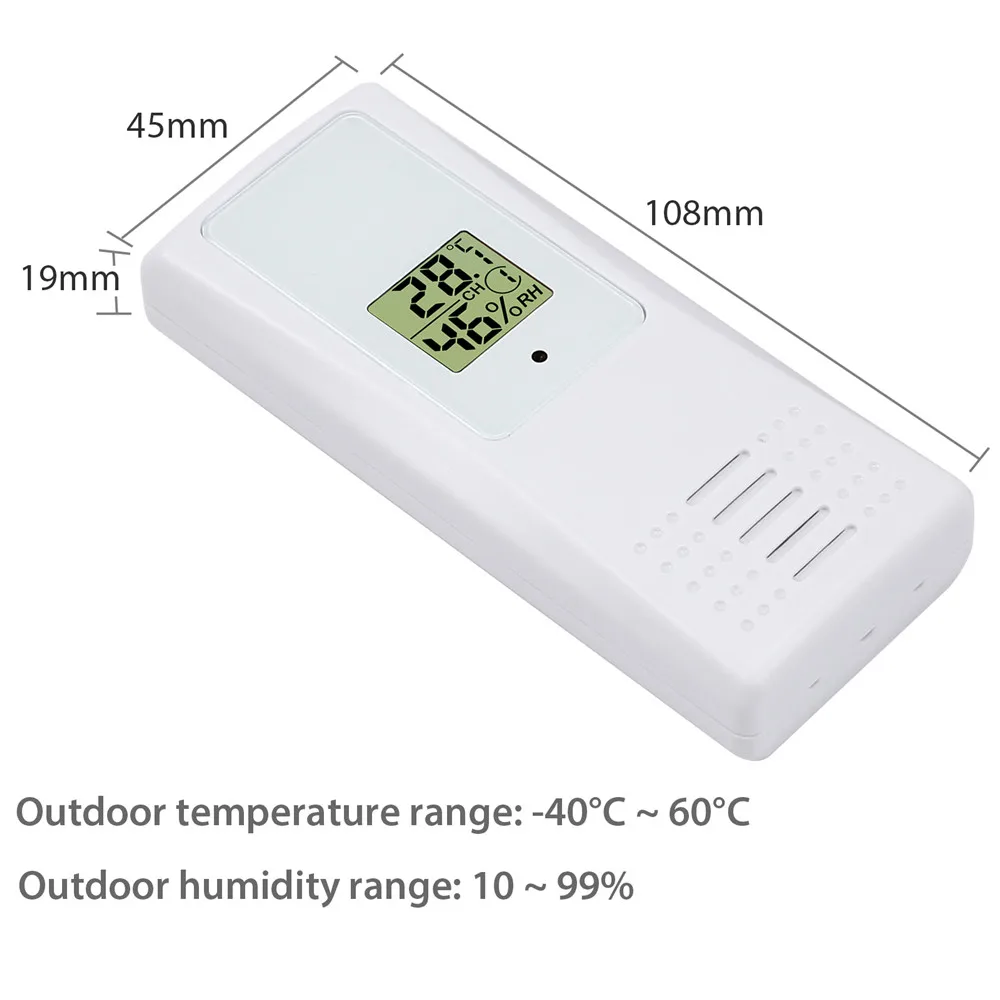 Proster 2X Беспроводной термо-гигрометр Метеостанция Сенсор 90 м расстояние для 8-канальный метеостанции Беспроводной