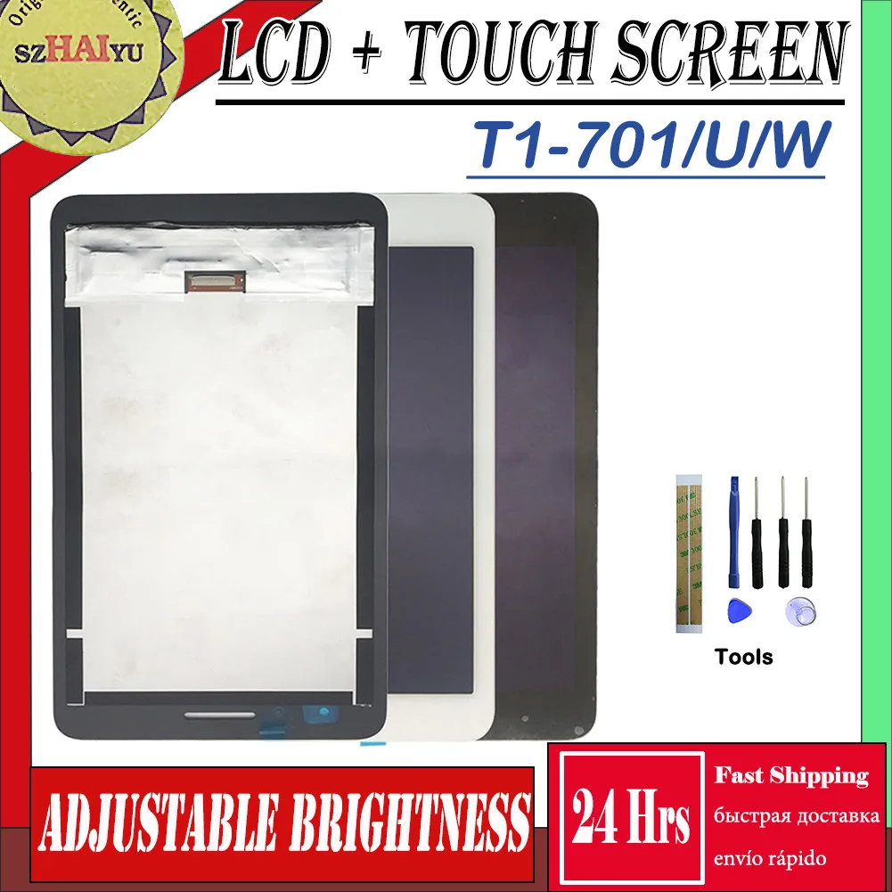 

SZHAIYU 7.0'' LCD For Huawei Honor Play Mediapad T1-701 T1 701U 701W Screen LCD Display Touch Digitizer Panel Replacement