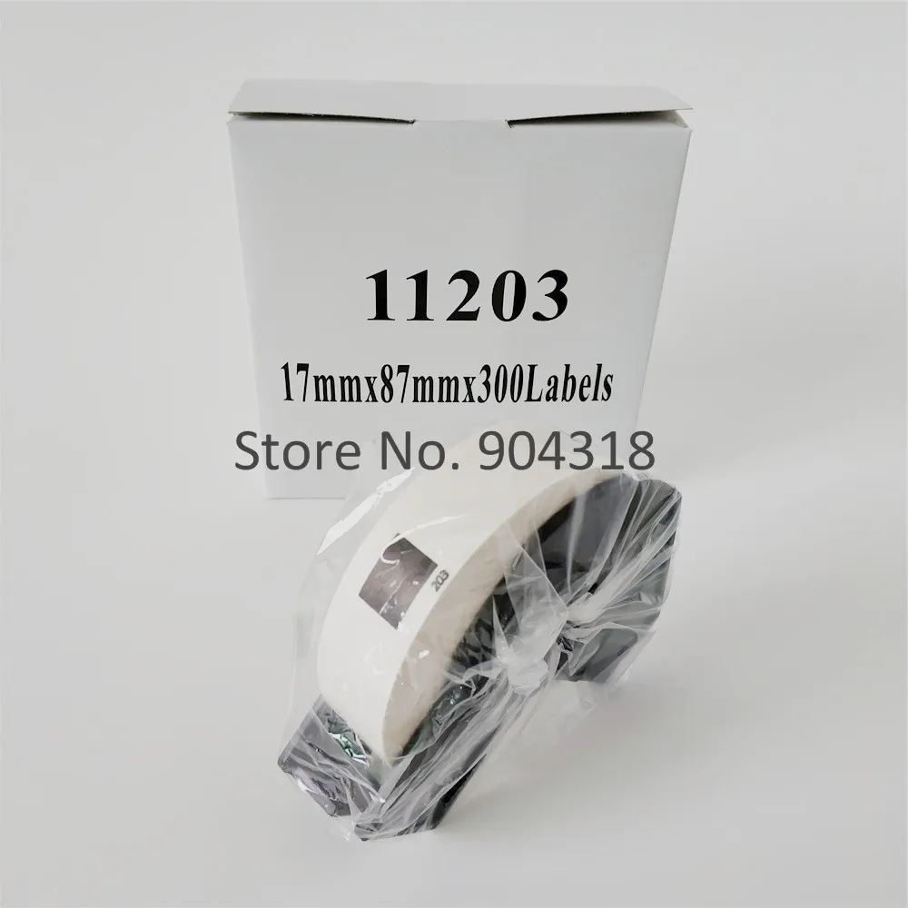 

8 x Rolls Brother DK 11203 Compatible Labels 17mmx87mm 300 labels per roll 1203 Label Printer QL 570 580 700 720 1050 1060