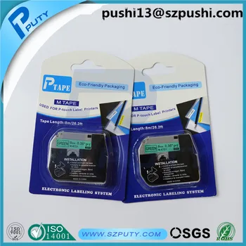 

20 pcs/lot Black on Green label tape cassette M-K721 MK-721 MK721 for Brother Printer Ribbon