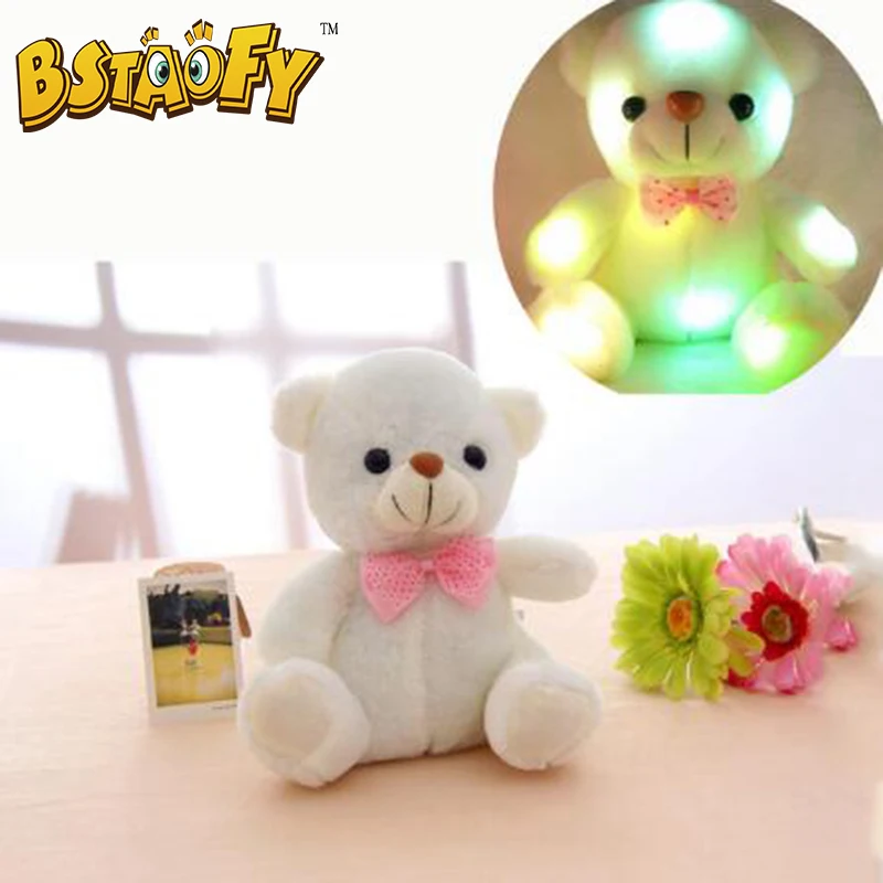 Bstaofy Dropshipping 20 см LED красочный светящийся световой плюшевые Игрушки для маленьких