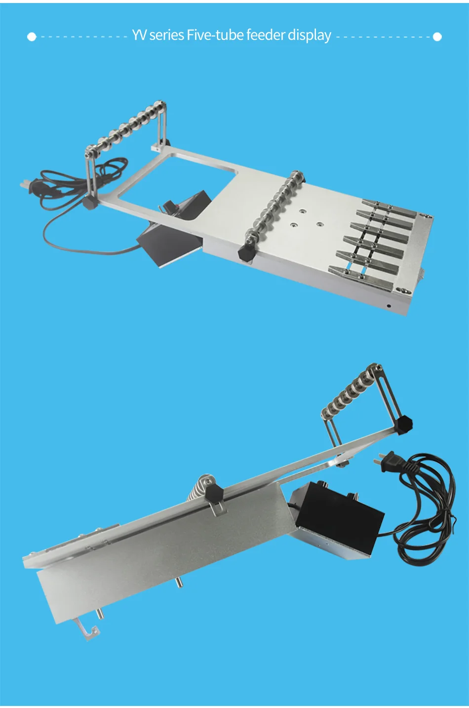 Manufacturer 220V Electric SMT feeder,smt tape vibrate Feeder,vibration feeder For Pick And Place Machine 5 tubes