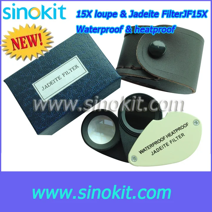 

Waterproof & heatproof Professional Jadeite Filter +15X loupe - JF15X
