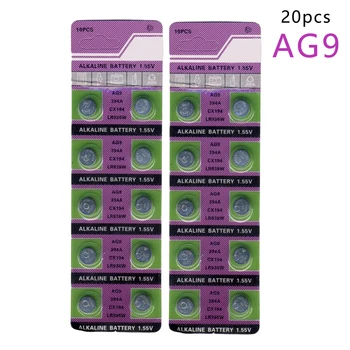 

centechia 20pcs Watch Cell Coin Battery SR936 936A 194 394 394-1W 280-17 AG9 x10 1.55V