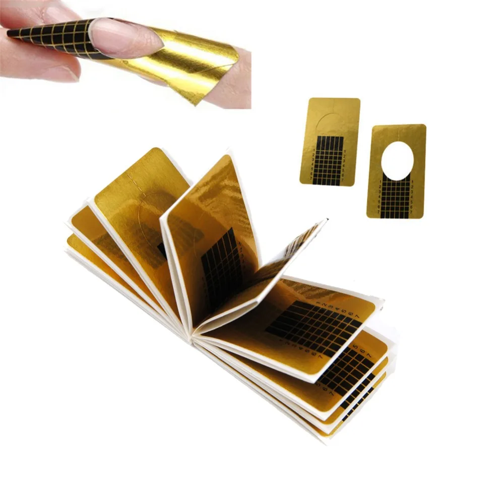 

100PC Professional Mold For Nail Extension Nail Forms Extensions Shape For Nail Extension Nail Paper Design Acryl Acrylic