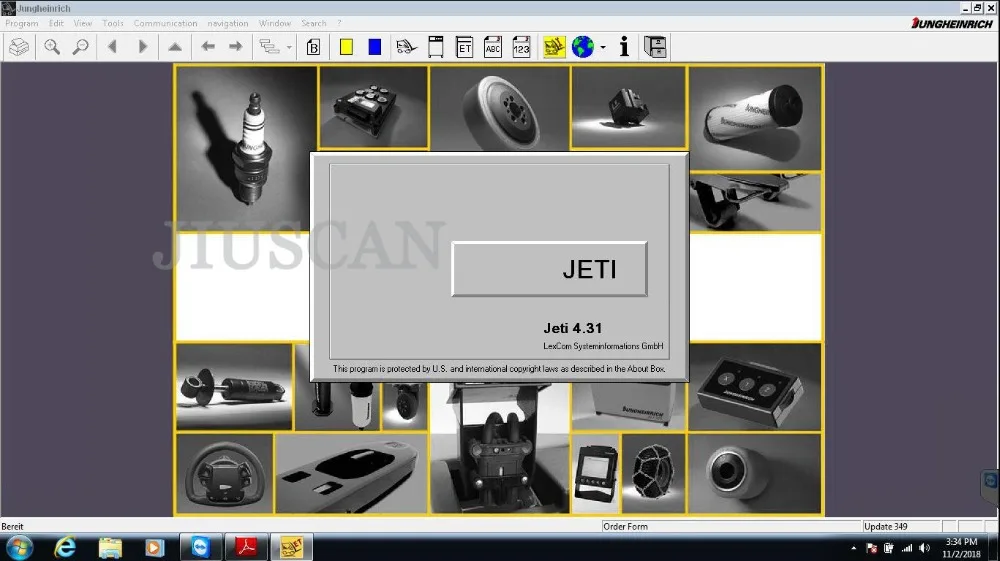 JIUSCAN вилочный погрузчик Диагностика judit 4 Jungheinrich Incado диагностический 4,33 комплект программного обеспечения с кабелем Чтение/chang параметры