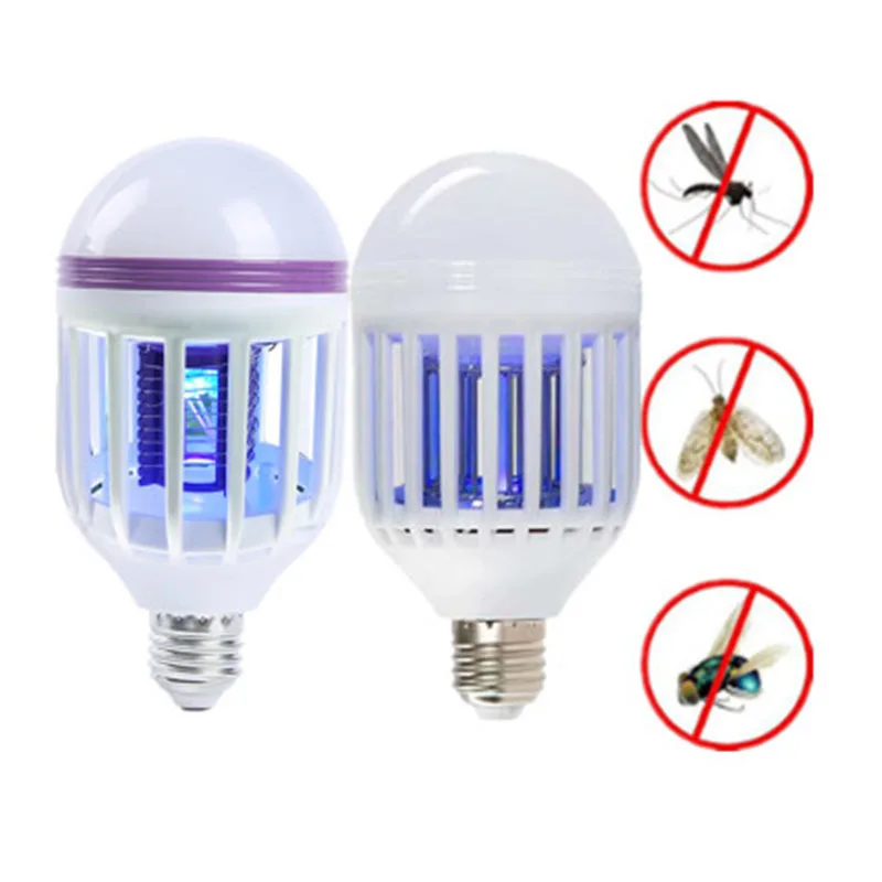 

JLAPRIRA 220V 12W E27 Insect Anti Mosquito Repeller Night Light Led Mosquito Killer Bulb