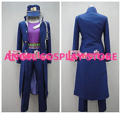 

JOJO'S BIZARRE ADVENTURE Kujo Jotaro Fashion Party Uniform Suit cosplay costumes any size Unisex