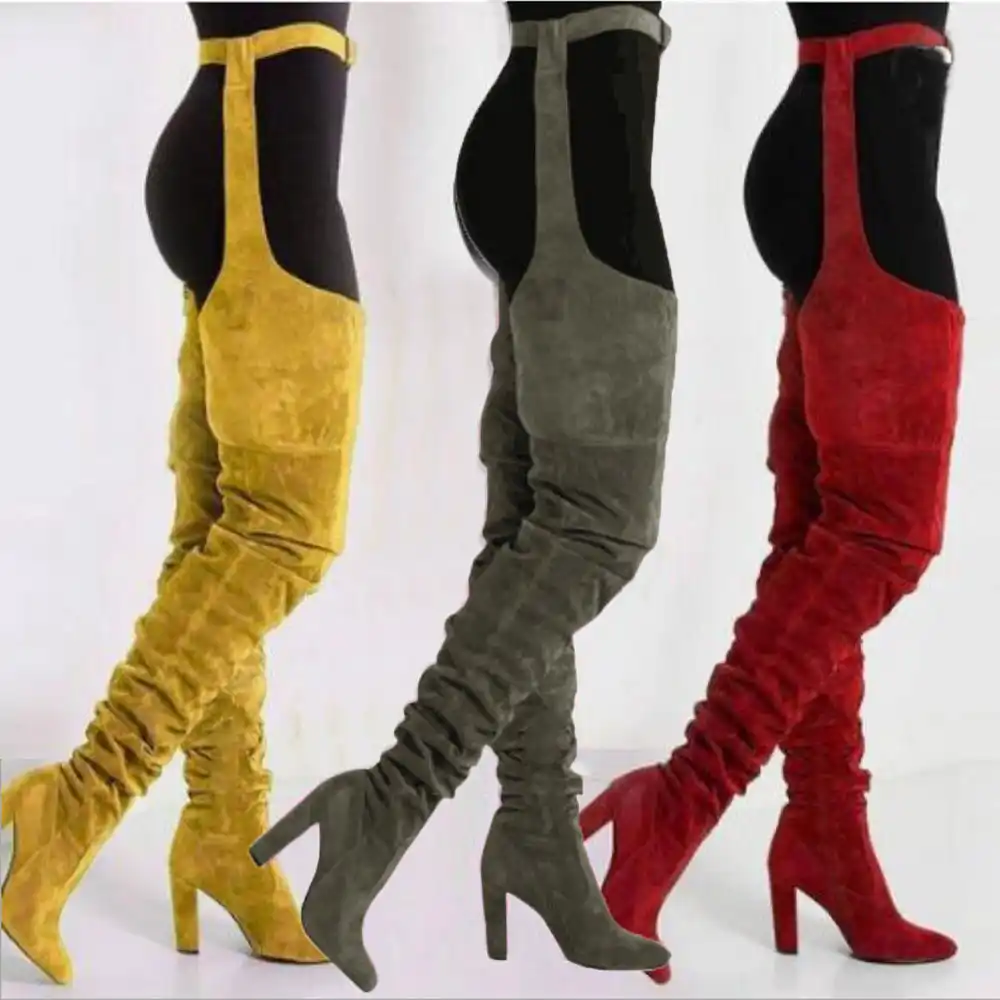 ofertas exclusivas fábrica auténtica sin impuesto de venta Botas largas por encima de la rodilla para mujer con cinturón de ... ofertas exclusivas fábrica auténtica sin impuesto de venta Botas largas por encima de la rodilla para mujer con cinturón de ...
