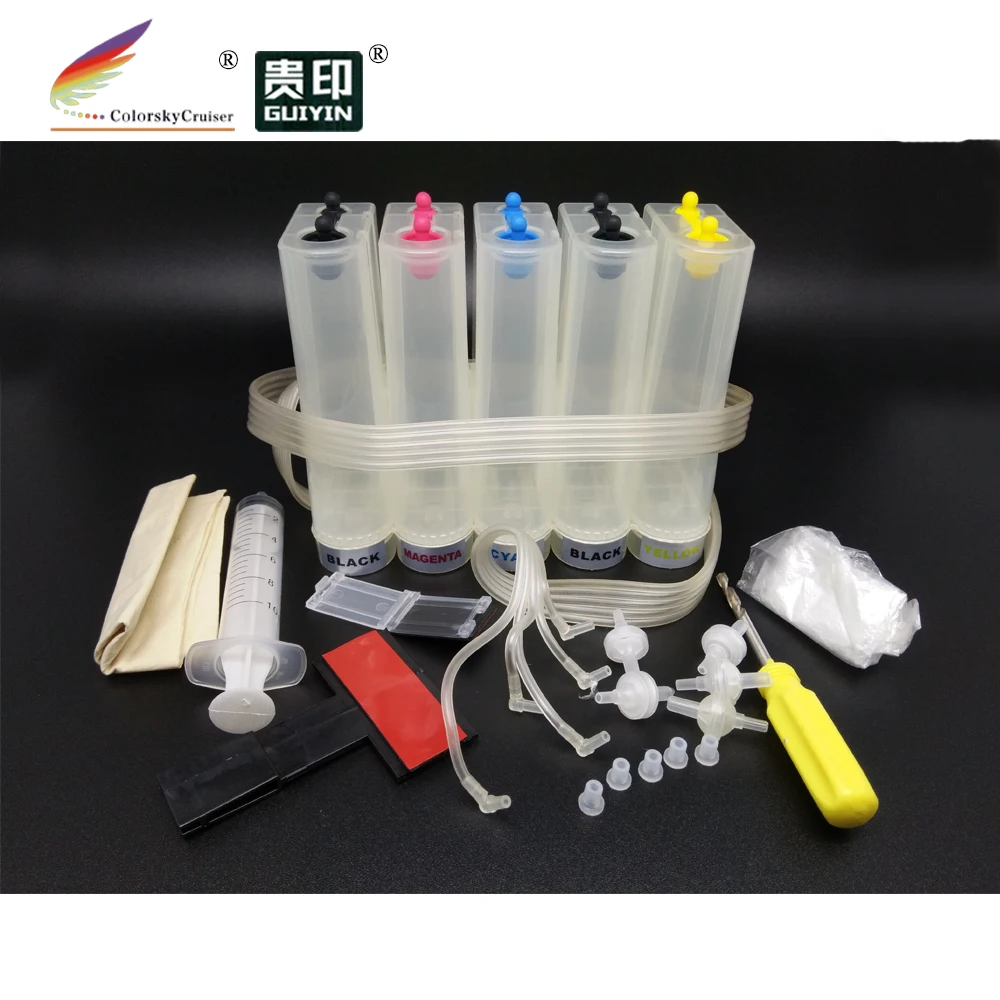 Continuous Ink Supply System universal 5 color CISS kit with accessaries cheapest shipment cost