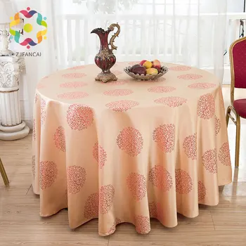 

FANCAI Big Size Round Table Cloth Overlays Wedding Party Wedding Banquet Wedding Kitchen Table Cover