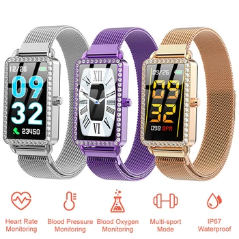 

Fashion Girl's Smart Watch With Heart Rate Blood Pressure Monitor Multi Functions Sports Watch Women Smart Bracelet for Xiaomi