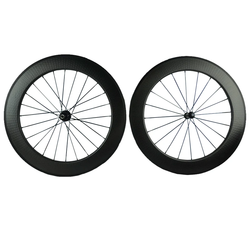 Clearance OEM carbon wheels 80mm dimple carbon wheelset 25mm width basalt carbon wheel chinese road bike wheel 0