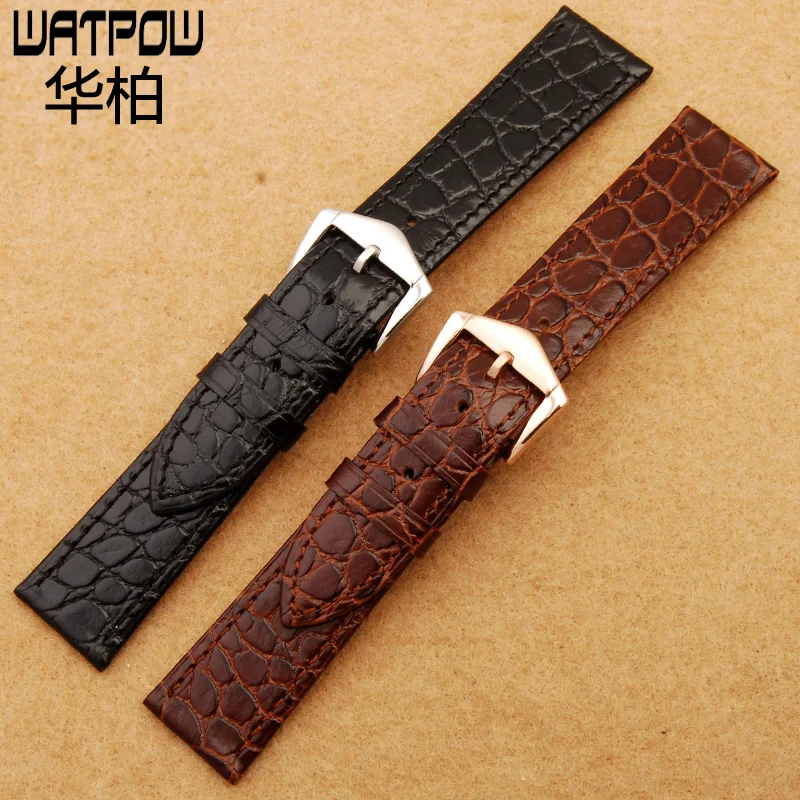 Quality leather PIN buckles watch band 18mm 19mm 20mm watch strap