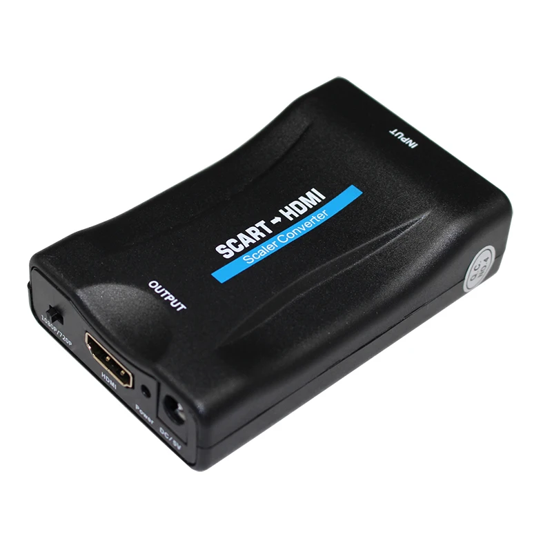 SCART Al Convertitore di HDMI Video Audio Adattatore di Segnale HD Con CAVO CC Convertitore di HDMI