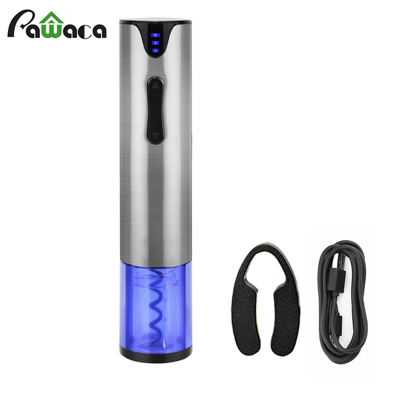 Electric Wine Opener with Foil Cutter USB Rechargeable Cordless