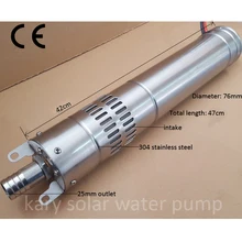Automatic 30m lift 3TPH 12v DC submersible solar water pump for deep well