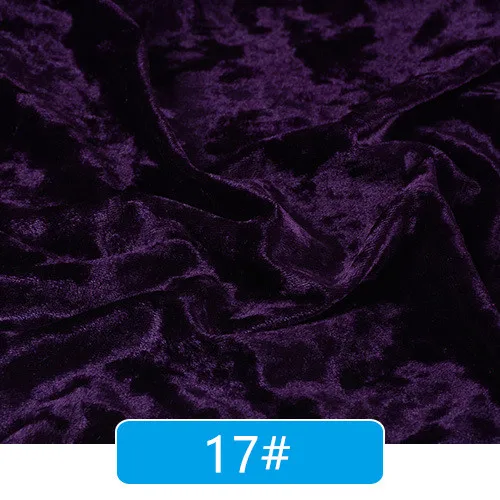 Мягкая гладкая стрейч Алмазная ледяная бархатная ткань Роскошная Флокированная флисовая ткань для дивана занавески украшения швейная одежда платье сделай сам - Цвет: 17