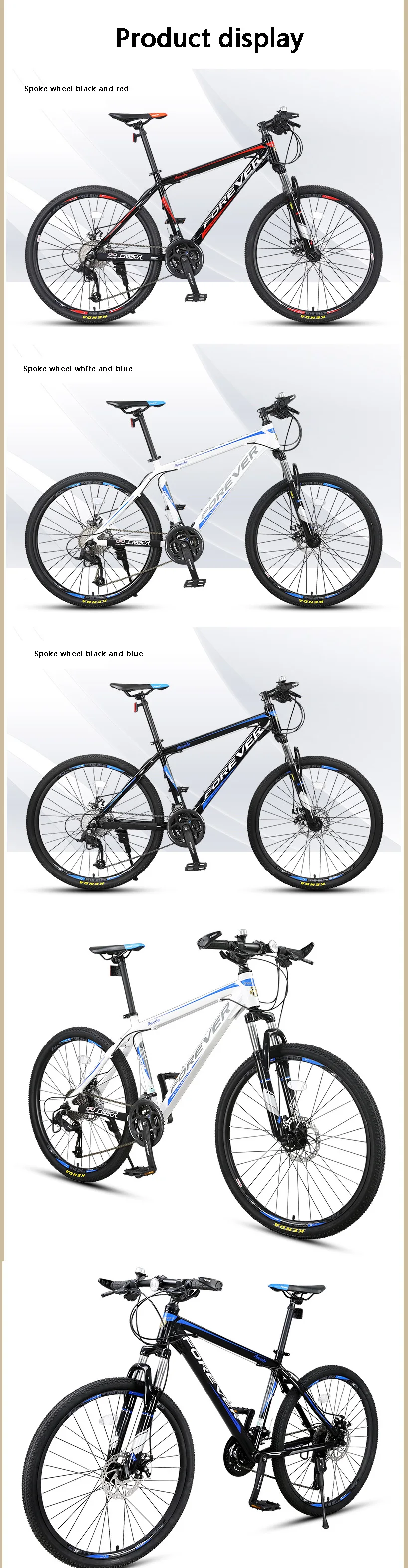 Top A New Generation of Fashionable Sports Mountain Bike Male Sstudents Teenage Variable Speed Cross-Country Bike 1