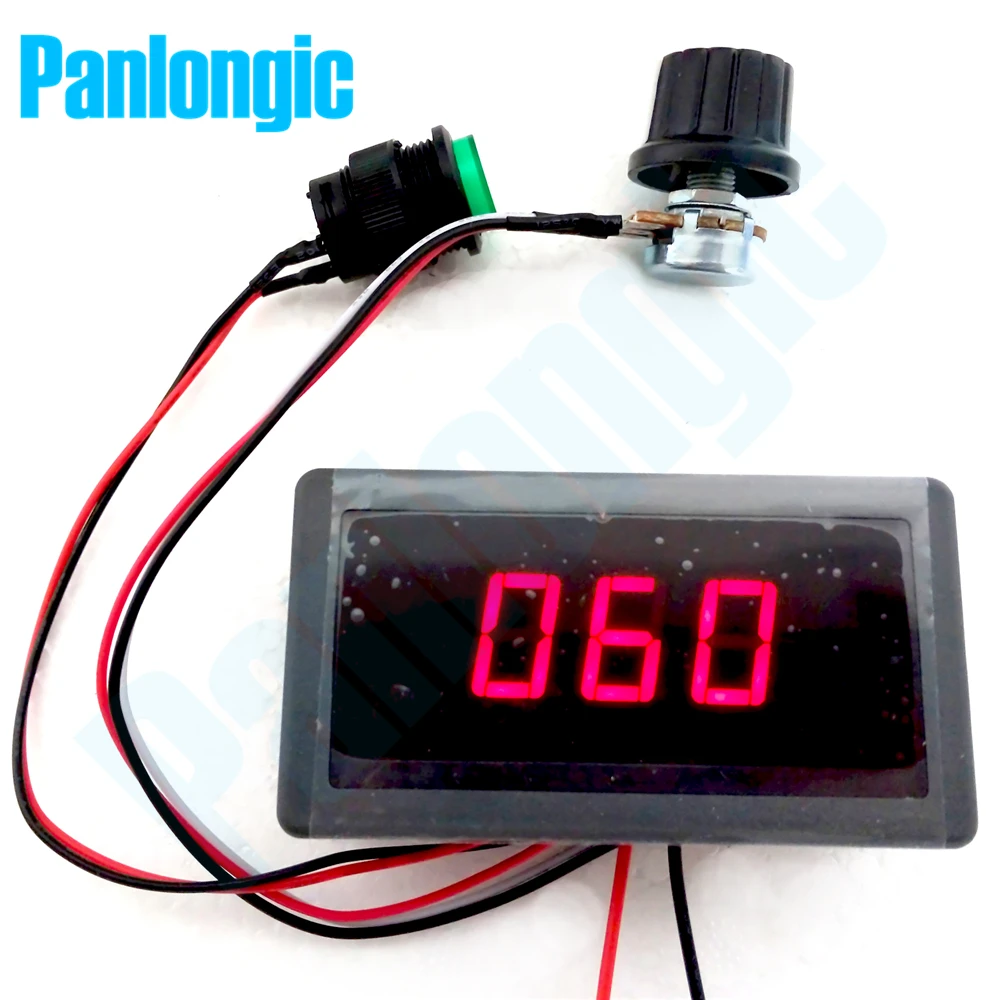 Цифровой дисплей Led 6V 12V 24V 6A 8A PWM контроллер скорости двигателя постоянного тока
