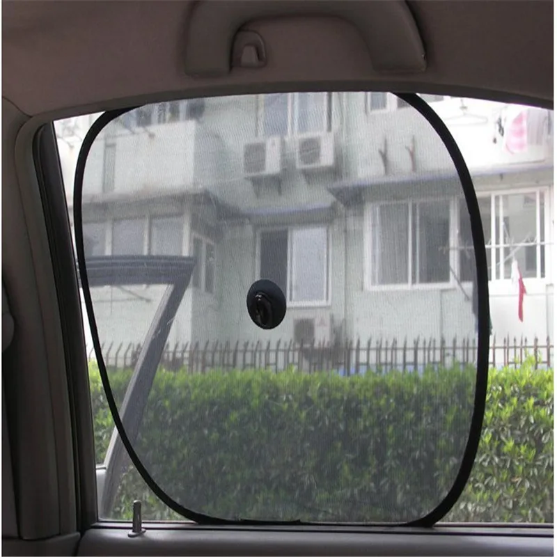 

2pcs/lot Car Mesh UV Sticker Sunshade Electrostatic Stickers Auto Sun Block Sun-shading Curtain Car Side Window Sunshade