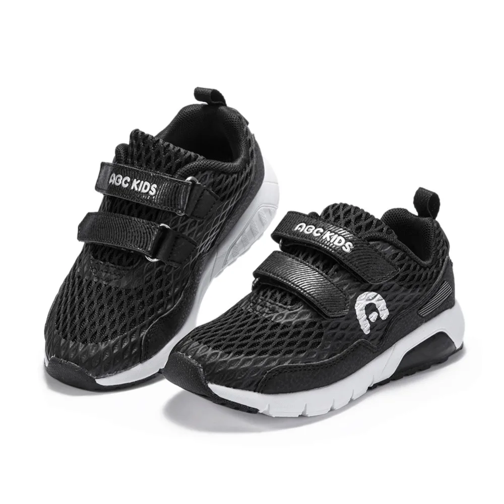 

Abckids 2019 summer black solid color vintage children's comfortable running sports shoes Toddler Sports Sneakers