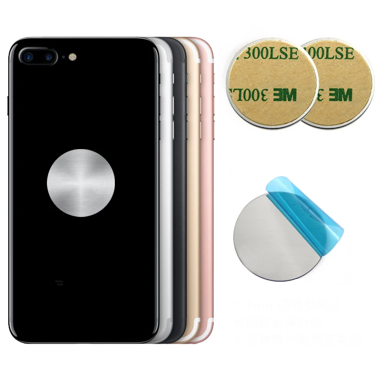 

10pcs super thin vehicle car navigation bracket accessories stainless iron magnet mobile phone support magnetic iron sheet plate