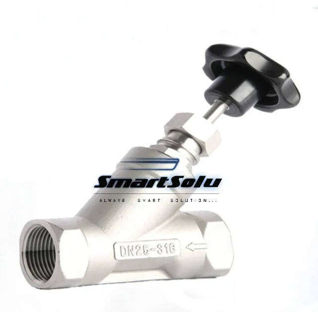 

1 1/4 inch 2/2 way Y type manually operated angle seat valve