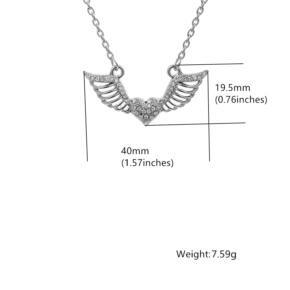 My shape Angel ожерелье с крыльями ожерелье для женщин Байкер ювелирные изделия подарки кристалл античный серебряный цвет дропшиппинг Мода