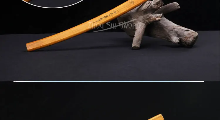 New Katana Sword Samurai sword Handmade Metal steel Solid wood yellow scabbard Home decorations sword