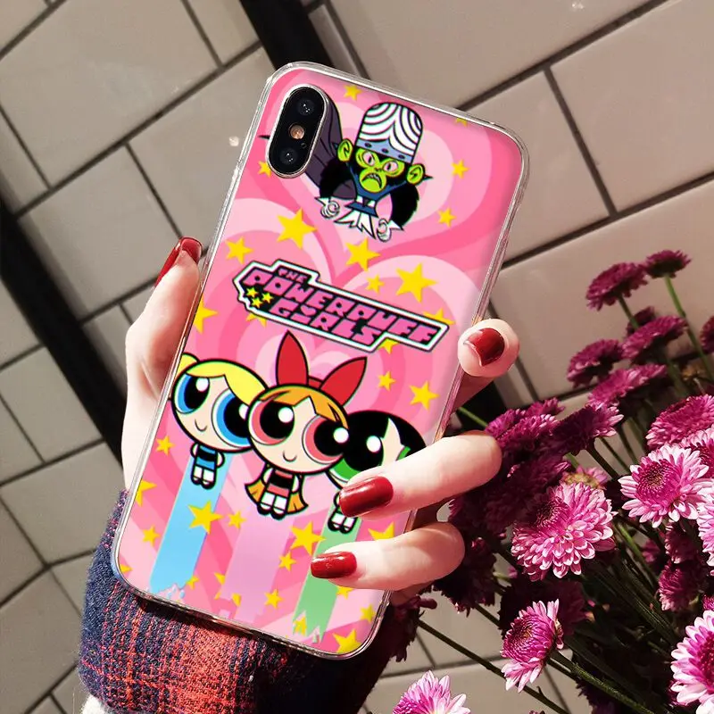 Yinuoda супер милый Powerpuff Girls Мягкий силиконовый чехол для телефона для Apple iPhone 8 7 6 6S Plus X XS MAX 5 5S SE XR мобильных телефонов - Цвет: A6