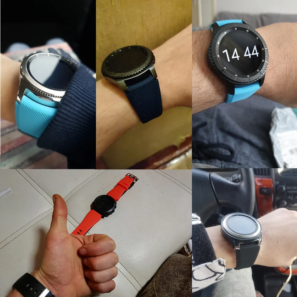 1 пара высококачественных силиконовых браслетов ремешок для часов Samsung Gear S3