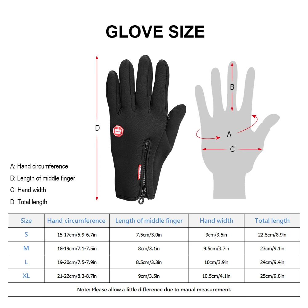 Перчатки для велоспорта, зимние теплые мягкие перчатки, перчатки для сенсорного экрана, зимние спортивные флисовые перчатки для бега, пешего туризма, катания на лыжах