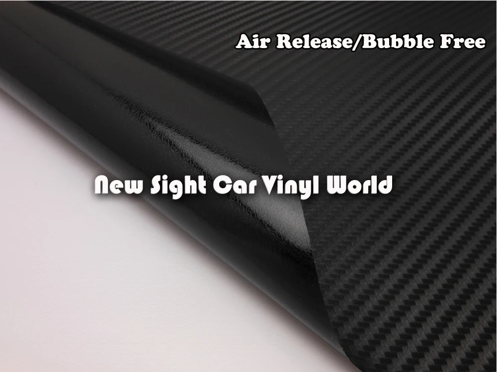 Высокое качество Черный 3D углеродного волокна виниловая пленка наклейка для автомобиля телефона без воздуха Размер: 1,52*30 м/рулон