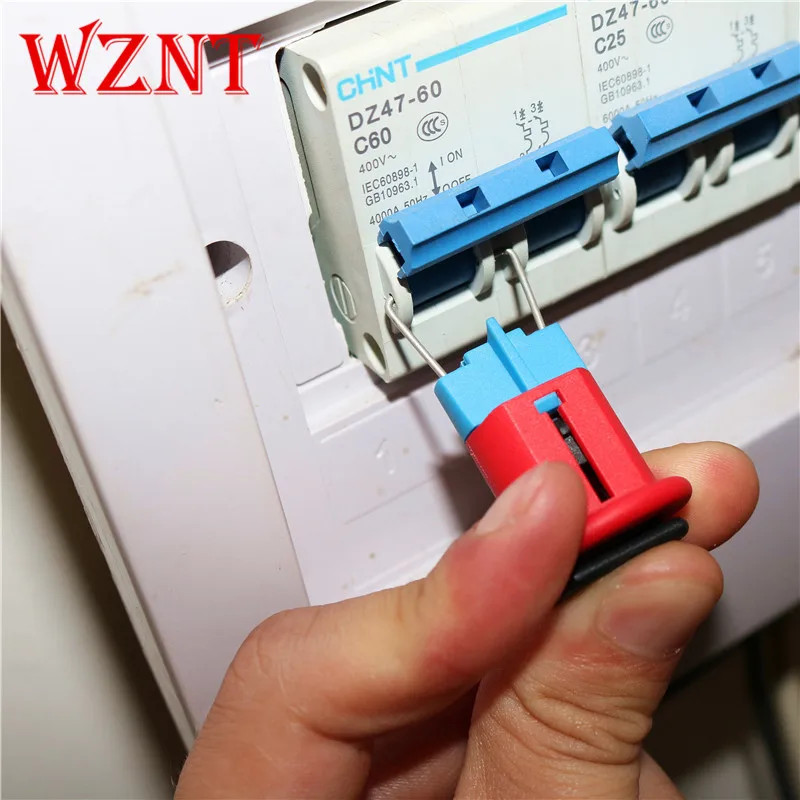 

NT-PIS MCB lockout lock dogs, MCB lock ,toggle lock safety circuit breaker lock, pin-in lockout