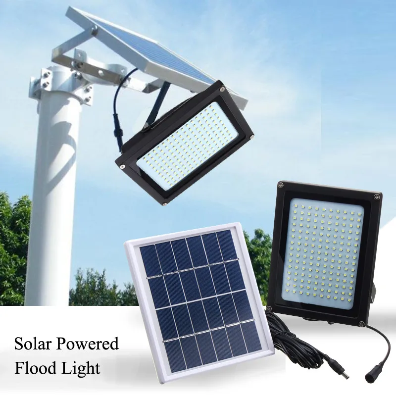 

Smuxi 150 LED Solar Light Solar Powered Flood Light 3528 SMD Sensor Waterproof LED Outdoor Garden Emeigency Security Lamp