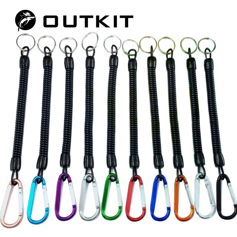 OUTKIT 18 cm ملفوف الأسماك غاب حبل السمك القطب رود حامي مطاطا حبل خط الصيد معالجة أداة منع قضيب قطرة تفقد