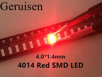 

4014 SMD LED RED 30mA 4.0*1.4*0.65mm super bright Free shipping/1000pcs