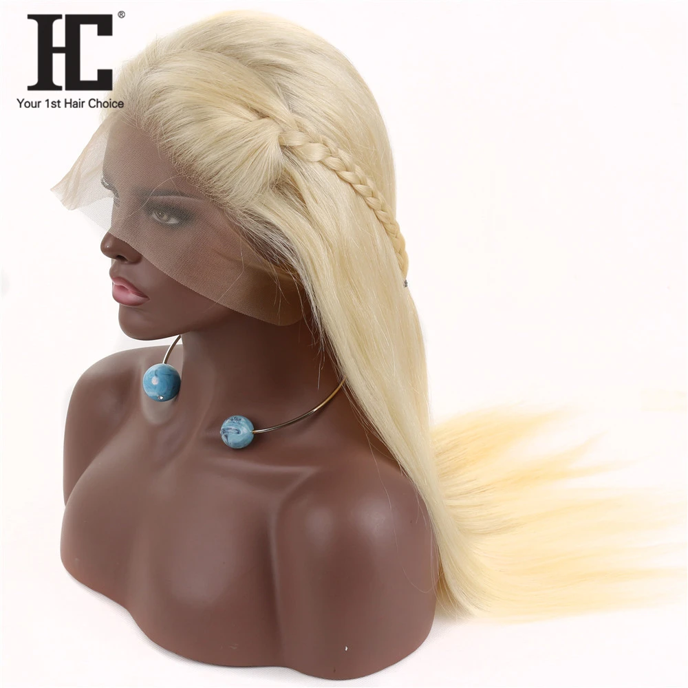613 медовый блондин бразильские волосы remy парик с детскими волосами без клея 613 кружевные передние человеческие волосы парики для черных женщин предварительно выщипанные HC