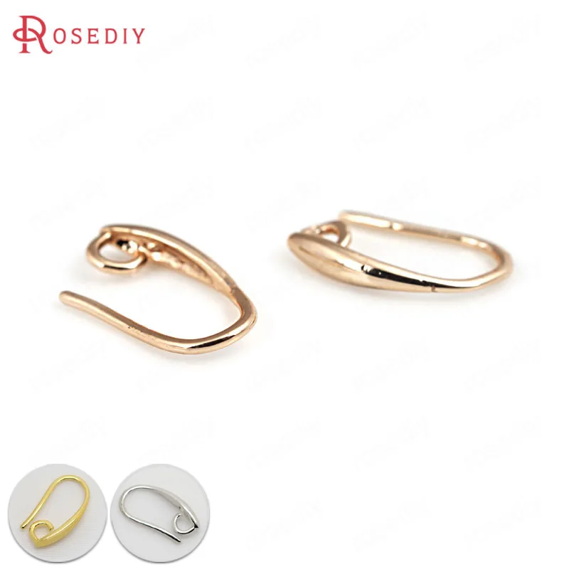 

(T12948)High Quality 12 pieces 7*14mm 24K Gold / Rhodium / Champagne Gold Plated Brass Earrings Hooks Diy Jewelry Findings