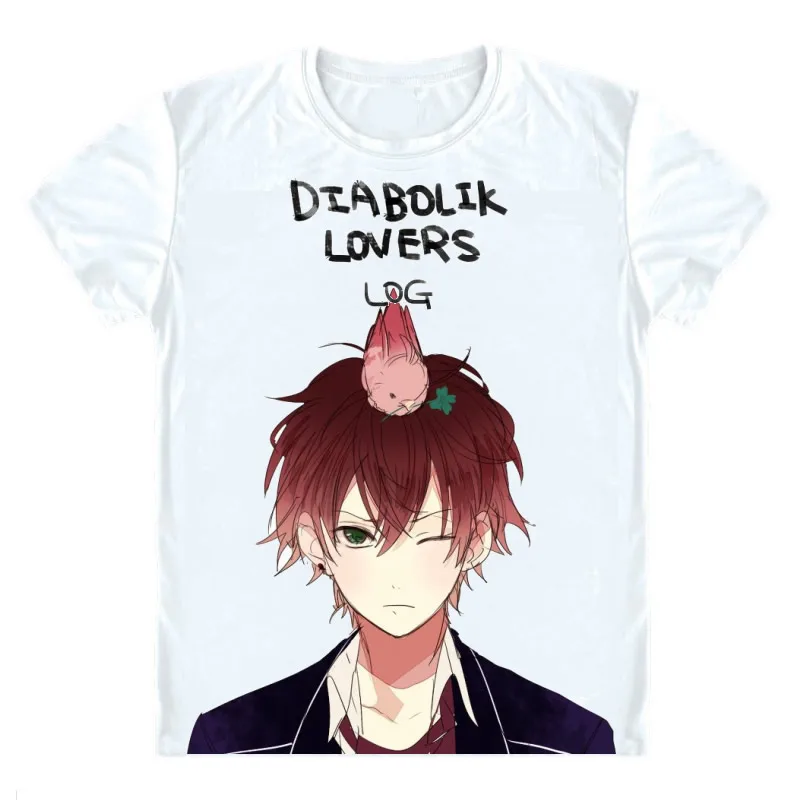 Coolprint аниме рубашка DIABOLIK LOVERS Diaborikku Ravazu футболки с коротким рукавом Komori Yui Sakamaki Kanato Косплей Motivs рубашки - Цвет: Style 9