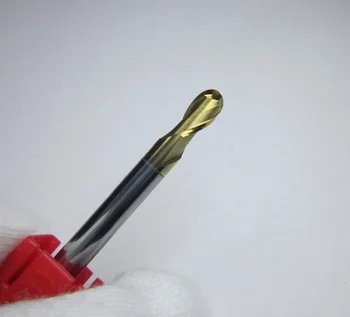 

Diameter 4MM radius 2.0 HRC62 R2.0 2 flutes Tungsten Carbide Ball Nose End Mills CNC machine milling cutter for metal working
