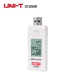 UNI-T UT658 UT658B USB Тестер Вольтметр Амперметр цифровой ЖК-дисплей Напряжение монитор измеритель величины тока Ёмкость 9 V 3A с Подсветка