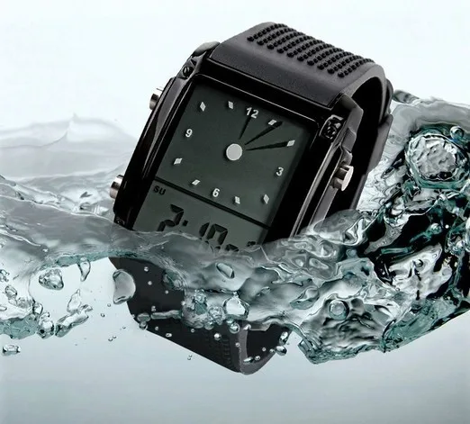 Новинка года ЖК-дисплей красочный фон модные наручные часы, горячая Распродажа года унисекс 30 м водонепроницаемый любителей Черный наручные часы es