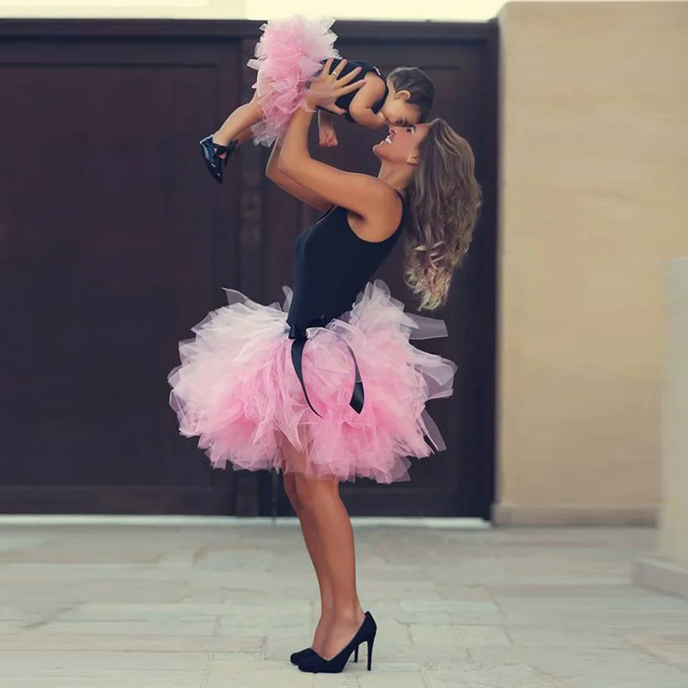 

Baby Kids/Adults Mesh Princess Tutu Skirt Party Ballet Dance Wear Pettiskirt Clothes Skirts QL Sale